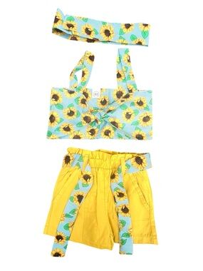 Baby Girls Summer Sunflower Short Set